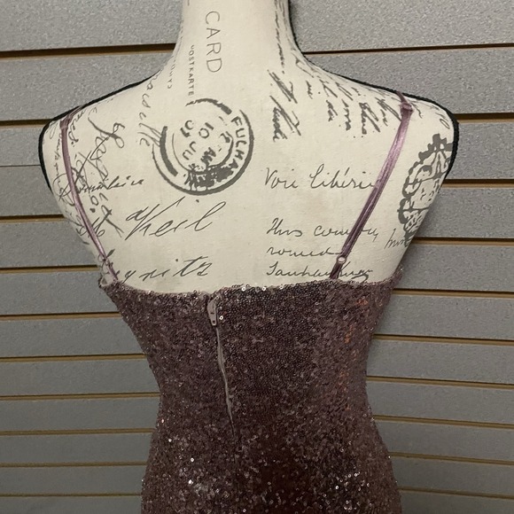 Trixxi Clothing Company Short Formal Party Cocktail Dress Pink Mauve Sequined 7 - Picture 4 of 6